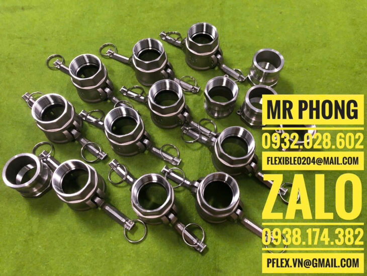 khớp nối nhanh inox-khớp nối camlock inox-khớp nối nhanh inox 304 , 316