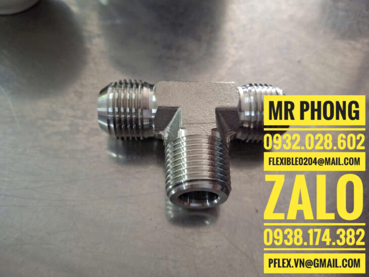 tê ren inox thủy lực – tê ren trong inox thủy lực- tê ren thép thủy lực-tê ren ngoài thủy lực