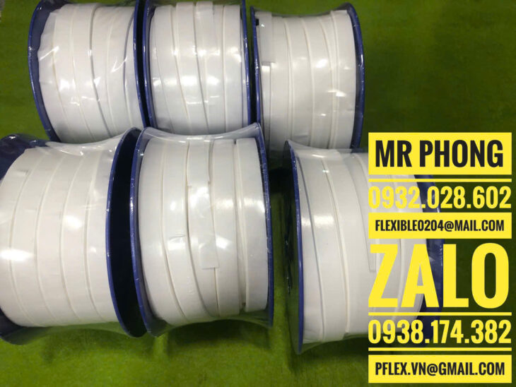 Teflon cuộn- Băng keo chịu nhiệt Teflon -Keo dán nhựa Teflon- băng keo cuộn PTFE