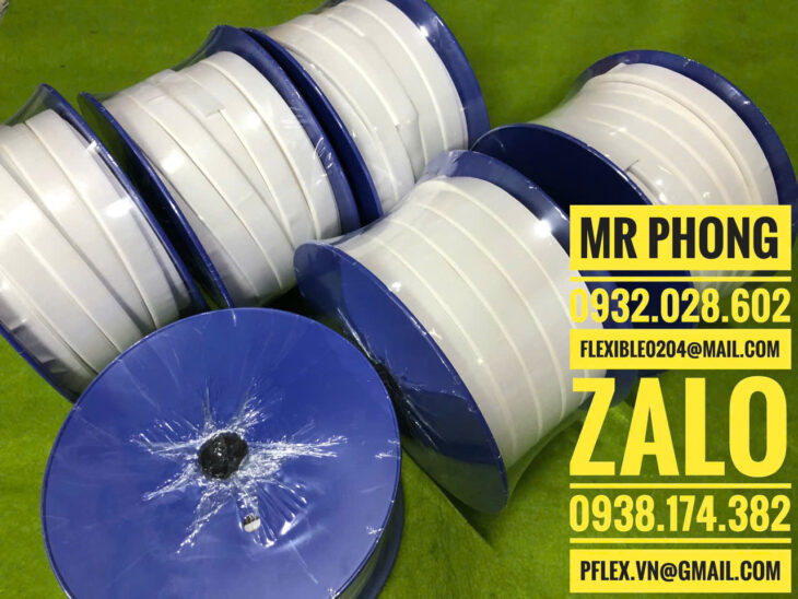 Teflon cuộn- Băng keo chịu nhiệt Teflon -Keo dán nhựa Teflon- băng keo cuộn PTFE