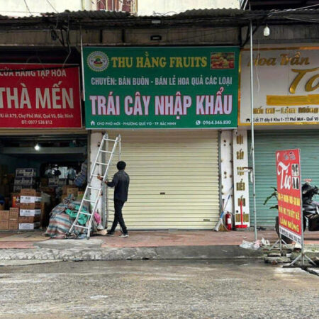 CẦN SANG NHƯỢNG KIOT MẶT ĐƯỜNG – CHỢ PHỐ MỚI, PHƯỜNG QUẾ VÕ, TP BẮC NINH