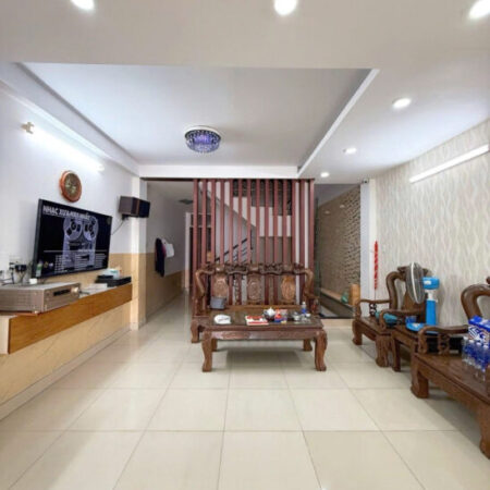 HẺM NHỰA XE HƠI THÔNG – KHU VIP BÀU CÁT – ĐỒNG ĐEN – 4 TẦNG BTCT – 78m2 (4.5m x 17.5m)