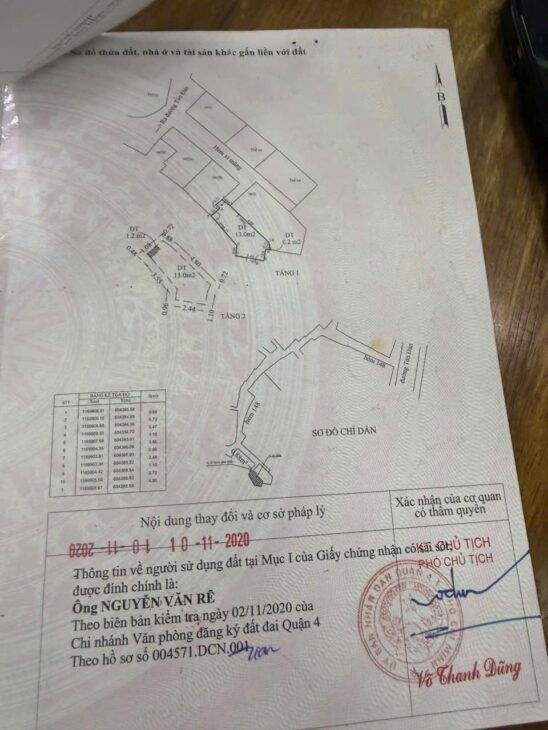 Nhà Quận 4 DTSD40m2 giá 1,590 tỷ Sổ Hồng