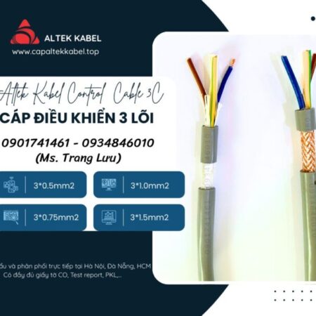 Cáp điều khiển Altek Kabel 3×0.5/3×0.75/3×1.0/3×1.5