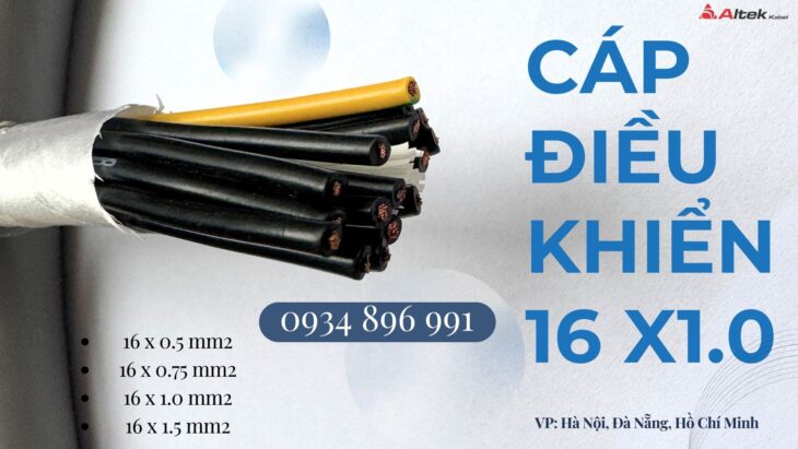 Cáp Tín Hiệu 16 x 0.75mm² Giao Ngay Quảng Ngãi, Bình Định, Phú Yên, Khánh Hòa