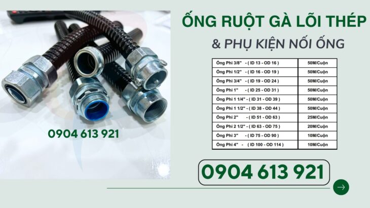 Ống luồn dây điện lõi thép bọc nhựa PVC bảo vệ Hà Nội