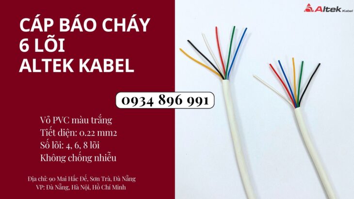 Cáp Báo Cháy 6 Lõi Hà Nội, Bắc Ninh, Hưng Yên Có Sẵn