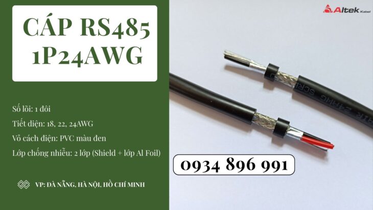 Cáp Rs485 1 Pair 18awg Nghệ An, Thanh Hóa, Hà Tĩnh