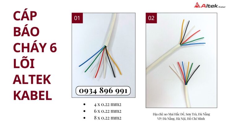 Cáp Báo Cháy 6 Lõi Hà Nội, Bắc Ninh, Hưng Yên Có Sẵn