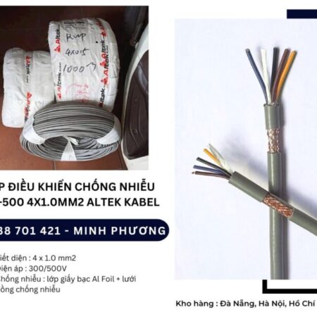 Dây cáp điều khiển chống nhiễu SH-500 4×1.0mm2 Đà Nẵng, Hồ Chí Minh, Hà Nội