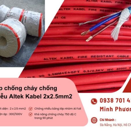 Cáp chống cháy chống nhiễu 2×2.5mm2 Altek Kabel Đà Nẵng, Bình Định, Phú Yên