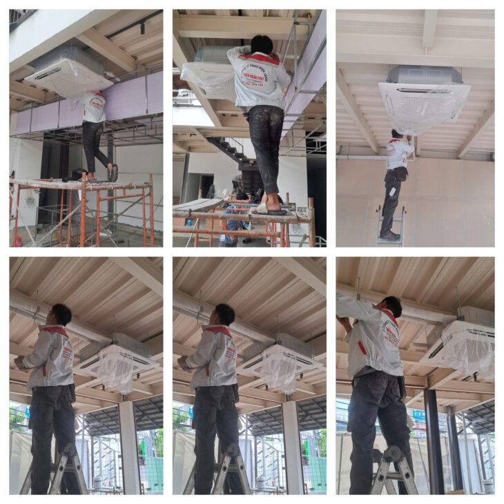 Lắp Đặt Máy Lạnh Âm Trần LG Cho Nhà Hàng BBQ, Quán Ăn Tại TPHCM