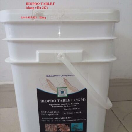 Men vi sinh viên Biopro Tablet viên 3G, xử lý đáy và nước ao nuôi, giảm khí độc