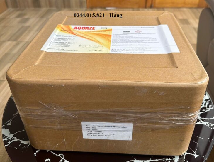 Aquaze sát trùng, diệt khuẩn an toàn ao nuôi, Potasium Monopersulfate