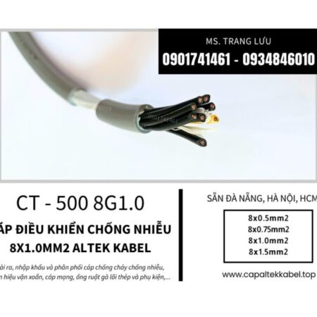 Đà Nẵng, Hà Nội phân phối cáp điều khiển 8×1.0 Altek Kabel
