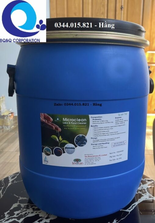 Microclean, men vi sinh xử lý nước thải, mùn bã hữu cơ ao nuôi