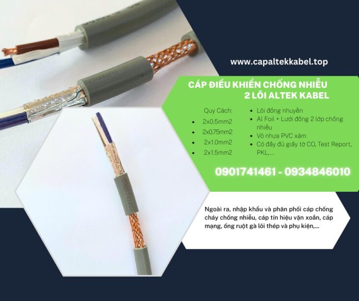 Cáp điều khiển Sangjin 2×1.5 Hồ Chí Minh, Bình Dương, Đồng Nai