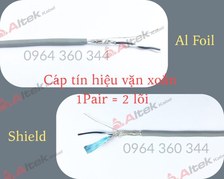 Cáp tín hiệu vặn xoắn AWG / Cáp tín hiệu chống nhiễu RS485