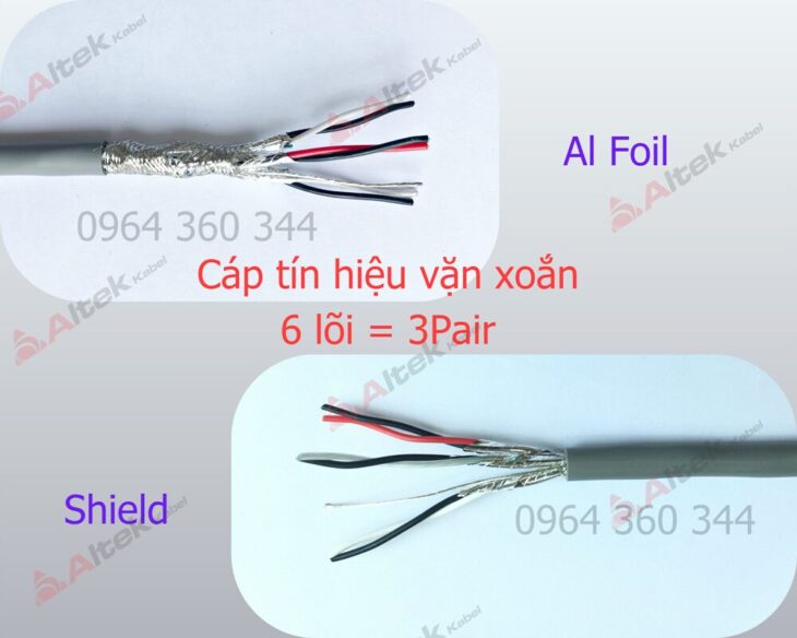 Cáp tín hiệu vặn xoắn AWG / Cáp tín hiệu chống nhiễu RS485