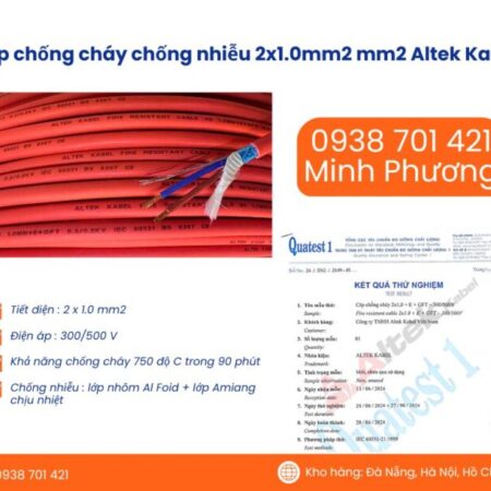 Cáp chống cháy chống nhiễu Altek Kabel 2×1.0 mm2 chính hãng Đà Nẵng, Huế, Bình Định Cáp chống cháy chống nhiễu Altek Kabel 2×1.0 mm2 chính hãng Đà Nẵng, Huế, Bình Định