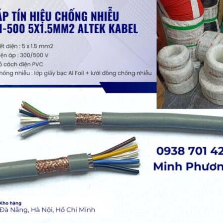 Cáp tín hiệu chống nhiễu sh-500 5×1.5mm2 Altek Kabel Đà Nẵng, Cần Thơ, Kiên Giang