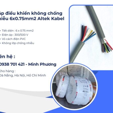 Cáp điều khiển không chống nhiễu Altek Kabel 6×0.75mm2 Đà Nẵng, Hà Nội, Hồ Chí Minh Cáp điều khiển không chống nhiễu Altek Kabel 6×0.75mm2 Đà Nẵng, Hà Nội, Hồ Chí Minh