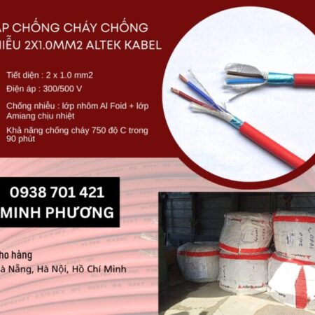 Dây cáp điện chống cháy chống nhiễu 2×1.0mm2 Altek Kabel Đà Nẵng, Quảng Ngãi, Huế Dây cáp điện chống cháy chống nhiễu 2×1.0mm2 Altek Kabel Đà Nẵng, Quảng Ngãi, Huế