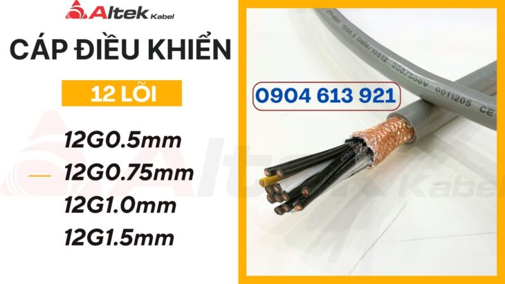 Cáp điều khiển 12×1.0 Altek Kabel chính hãng – phân phối tại HÀ NỘI Cáp điều khiển 12×1.0 Altek Kabel chính hãng – phân phối tại HÀ NỘI