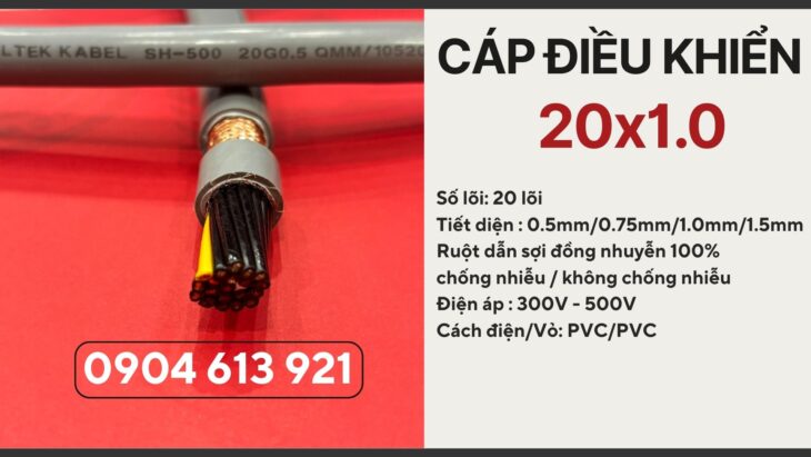 Cáp điều khiển 20 lõi Altek Kabel 20×0.5/20×0.75/20×1.0/20×1.5