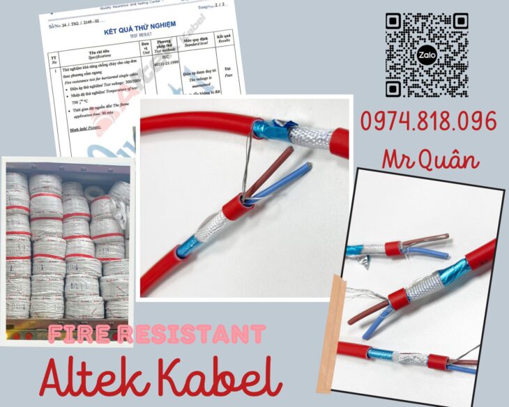 [Sẵn kho 3 miền] Cáp chống cháy chống nhiễu Altek Kabel