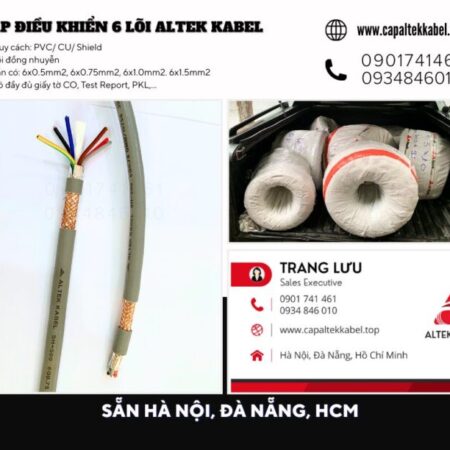 Cáp điều khiển 6 lõi Altek Kabel có sẵn Đà Nẵng, Nghệ An, Hà Tĩnh, Huế