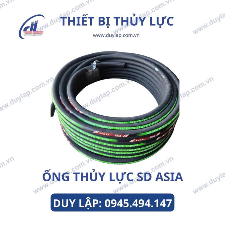 Ống cao su thuỷ lực ASIA đa dạng 1 lớp, 2 lớp, 4 lớp bố thép