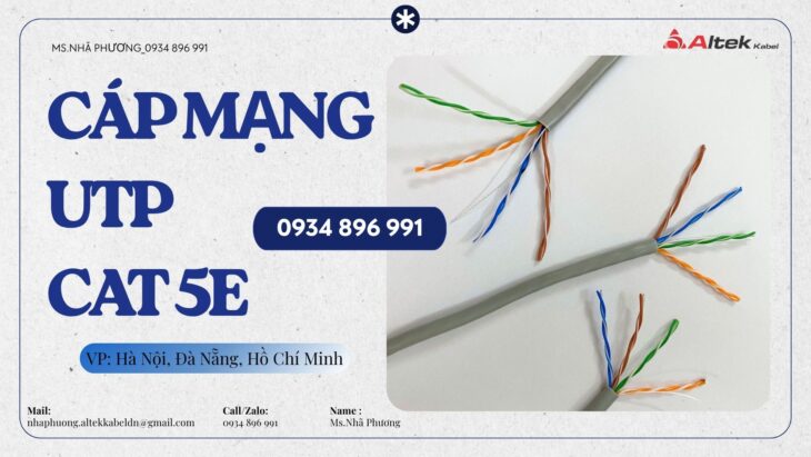 Cáp Mạng Camera Cat5e 24AWG – Lắp Đặt Tại Đà Nẵng, Quy Nhơn, Nha Trang