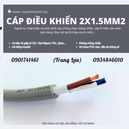 Cáp điều khiển 2×1.5 Altek Kabel Đà Nẵng, Bình Định, Phú Yên Cáp điều khiển 2×1.5 Altek Kabel Đà Nẵng, Bình Định, Phú Yên