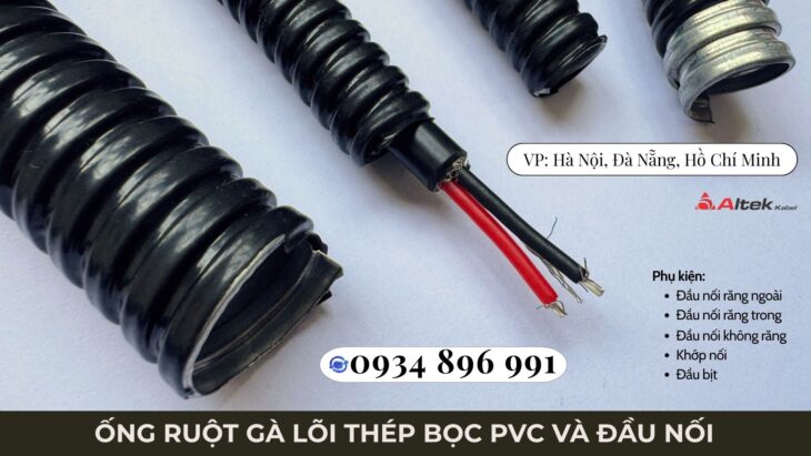 Ống Ruột Gà Lõi Thép Bọc PVC & Đầu Nối Chính Hãng – Có Sẵn Tại Hồ Chí Minh, Đà Nẵng, Hà Nội – Giao N