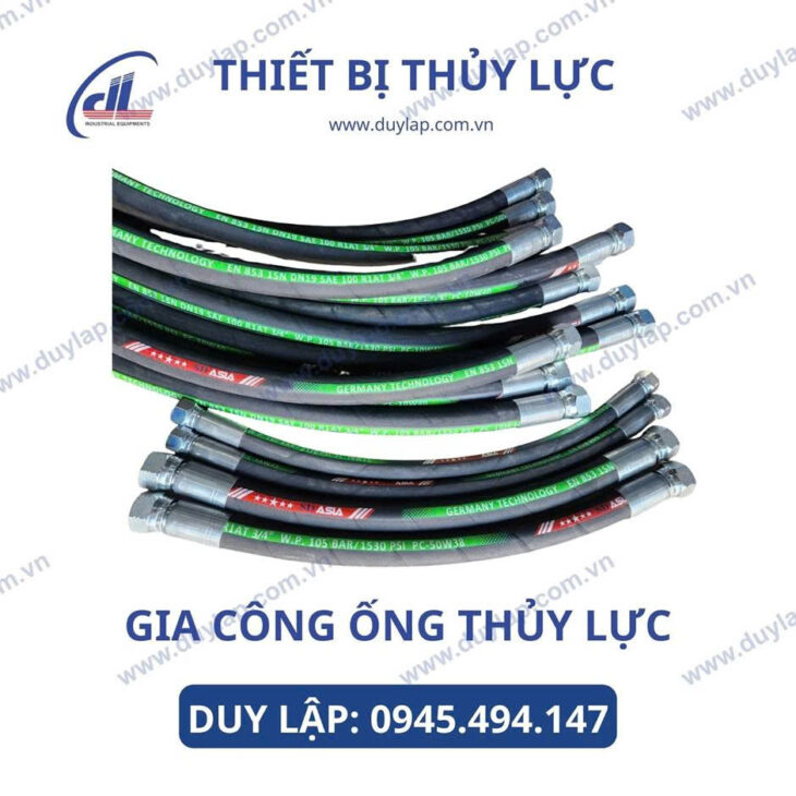 Ống cao su thuỷ lực ASIA đa dạng 1 lớp, 2 lớp, 4 lớp bố thép