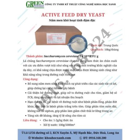 ACTIVE FEED DRY YEAST – NẤM MEN KHÔ HOẠT TÍNH ĐẬM ĐẶC