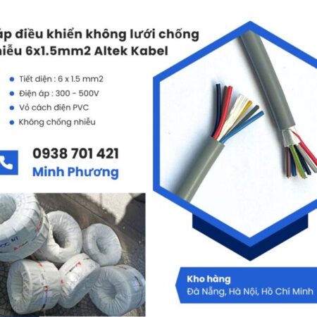 Cáp điều khiển không lưới chống nhiễu 6×1.5 Altek Kabel phân phối toàn quốc – Đà Nẵng Cáp điều khiển không lưới chống nhiễu 6×1.5 Altek Kabel phân phối toàn quốc – Đà Nẵng