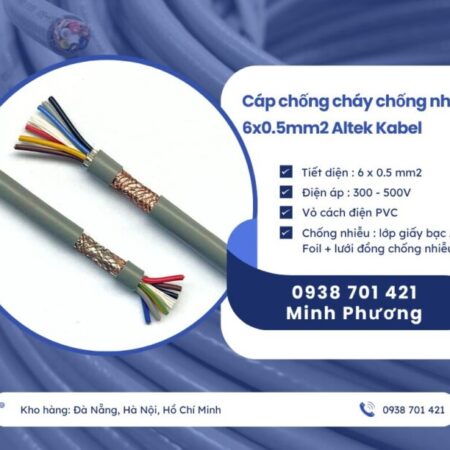 Cáp điều khiển chống nhiễu 6 lõi 0.5mm2 Altek Kabel sẵn kho, hỗ trợ giao toàn quốc Cáp điều khiển chống nhiễu 6 lõi 0.5mm2 Altek Kabel sẵn kho, hỗ trợ giao toàn quốc