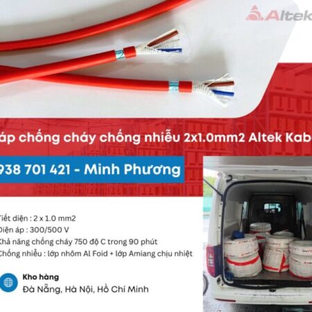 Cáp chống cháy chống nhiễu 2×1.0mm2 – Giải pháp an toàn cho mọi công trình