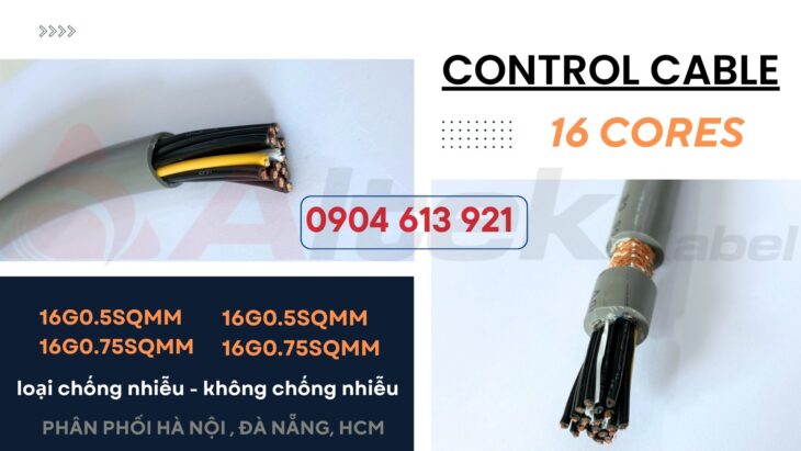 Cáp điều khiển truyền tín hiệu 16×1.0 Altek Kabel CT -500/ SH – 500