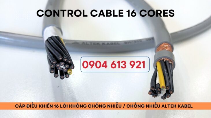 Cáp điều khiển truyền tín hiệu 16×1.0 Altek Kabel CT -500/ SH – 500