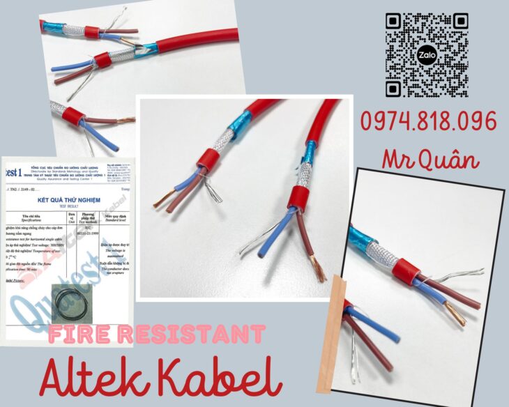 NCC: Cáp chống cháy chống nhiễu 2 lõi – Altek Kabel