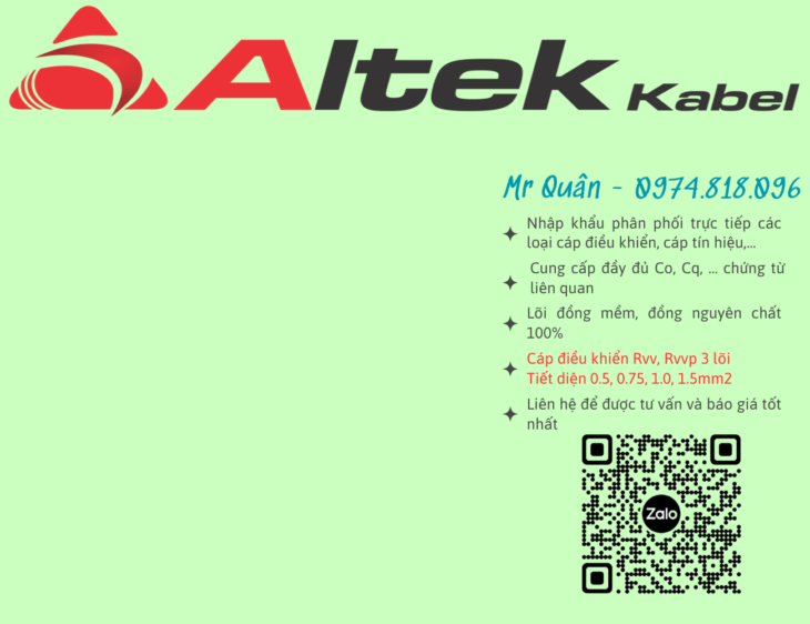 Tổng kho cáp: Cáp điều khiển 3 lõi Altek Kabel