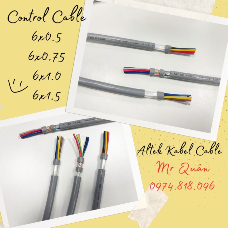 Cáp điện 6 lõi Altek Kabel, CT-500 SH-500