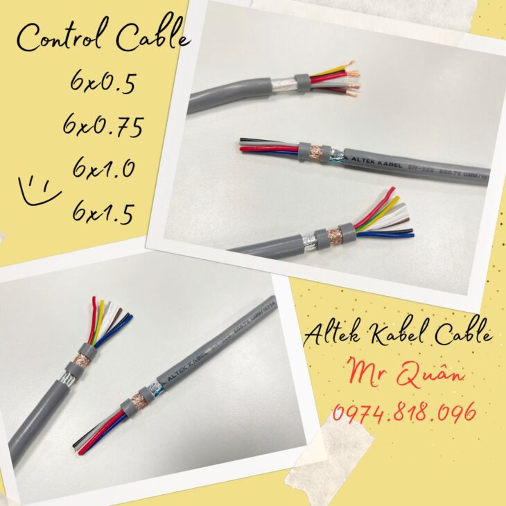 Cáp điện 6 lõi Altek Kabel, CT-500 SH-500