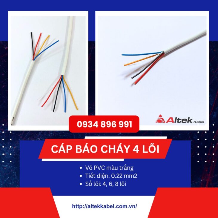 Kho cáp điều khiển báo cháy 4 lõi tại Bắc Ninh, Hưng Yên – Giá cạnh tranh nhất