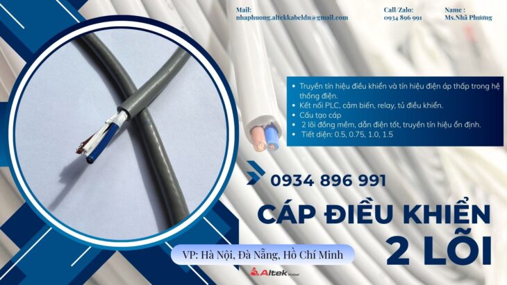 Phân Phối Cáp Altek Kabel 2 Lõi Uy Tín Tại Hải Phòng, Quảng Ninh, Thanh Hóa, Nghệ An Phân Phối Cáp Altek Kabel 2 Lõi Uy Tín Tại Hải Phòng, Quảng Ninh, Thanh Hóa, Nghệ An
