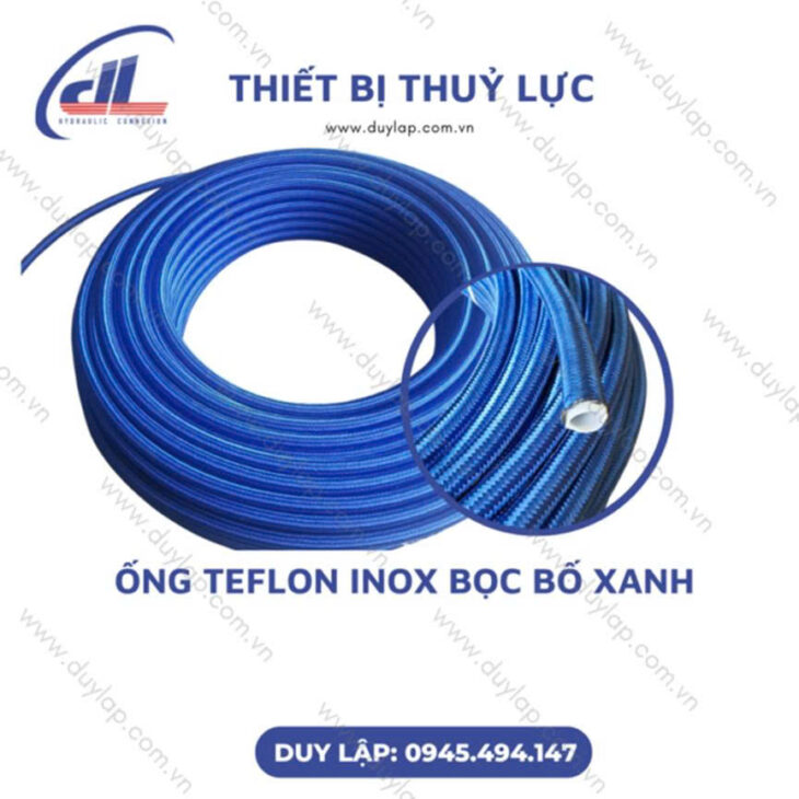 Ống chịu nhiệt Teflon PTFE lưới inox