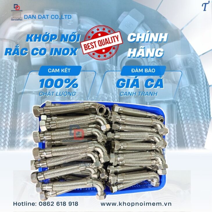 Khớp nối mềm chống rung, khớp nối mềm nối bích, khớp nối mềm inox mặt bích, khớp nối giảm chấn